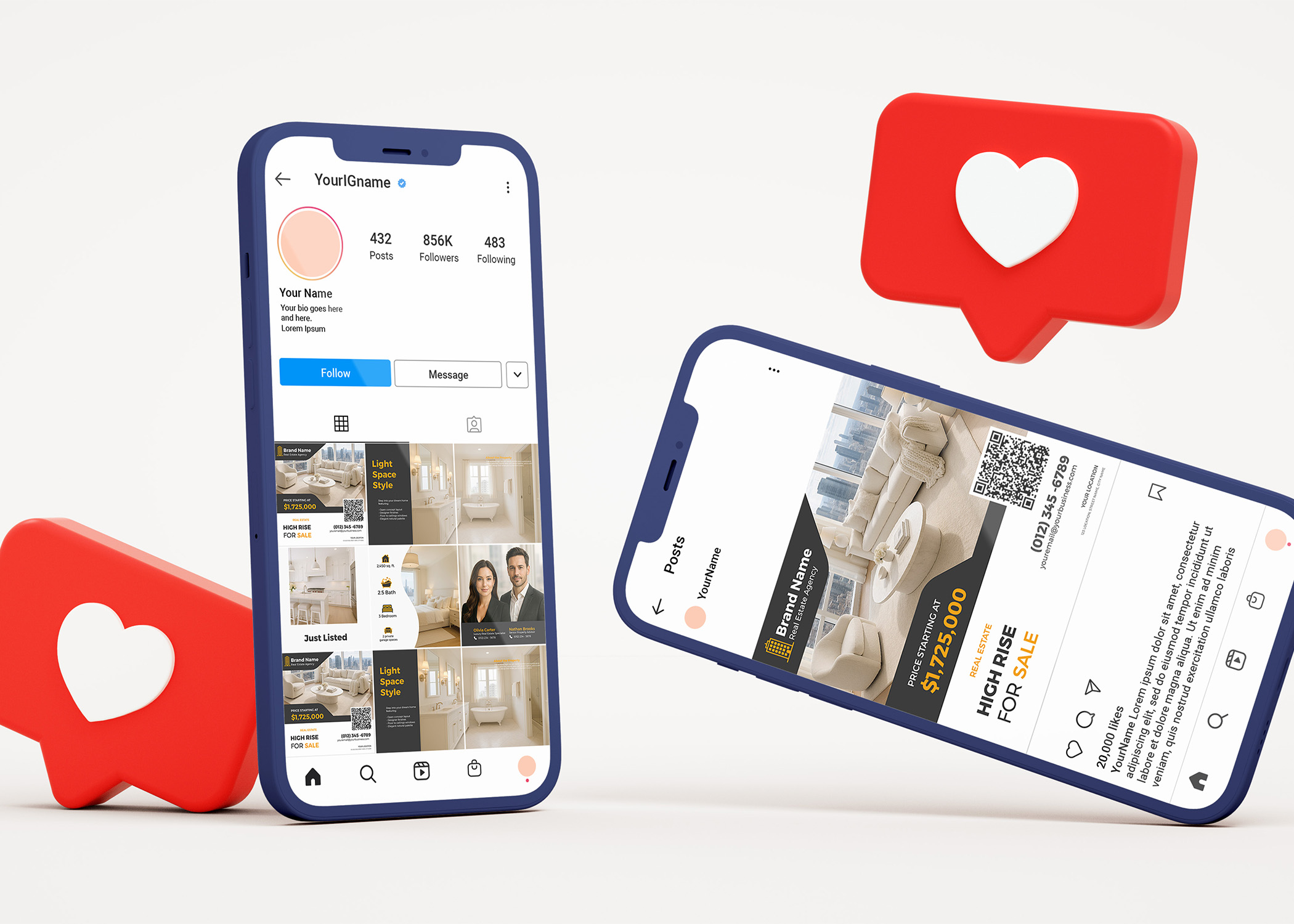 Instagram Phone Mockup