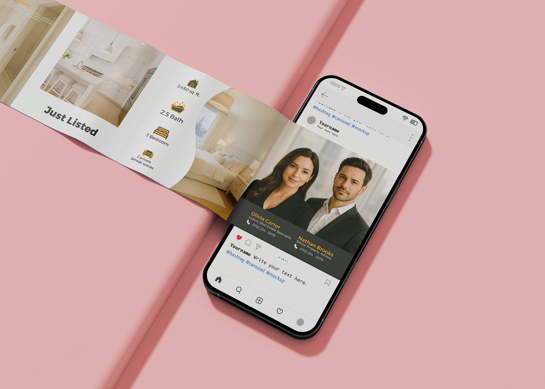 Phone Carousel Mockup