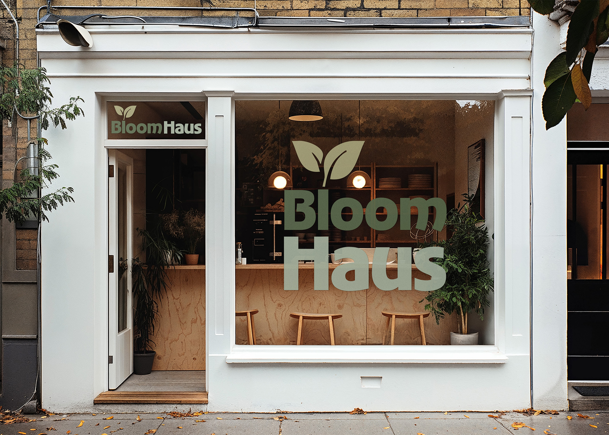 Wooden Storefront Mockup